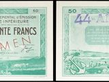 trois images différentes d'un billet de banque vert sur lequel figure une femme