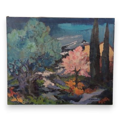 D. MAILLARD (XXème) Paysage, 1972. Huile sur toile signée et…