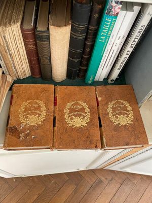 trois livres qui se trouvent côte à côte sur une étagère