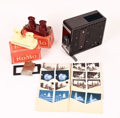 an old photo of a polaroid camera and some old photos