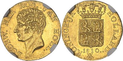 an image of a gold coin with a crown on it