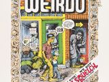 the cover of weirdo magazine, featuring a man and a woman in front of a store