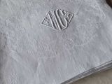embroidered monogrammed wedding napkins - set of four