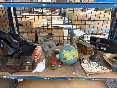many items that are on the shelf in the room