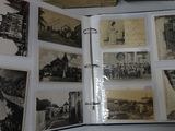 an open book with pictures of people and buildings on it