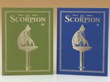 deux livres sur lesquels figurent des illustrations représentant un squelette et un squelette