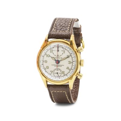 gros plan d'une montre sur fond blanc avec un bracelet marron