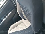 a black seat in the back of a car