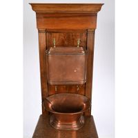 FONTAINE en cuivre et son réceptacle sur son présentoir en n… (photo 2)