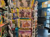 many cards on display in the store for sale