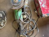 a lot of wires that are laying on the floor