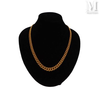 Collier Collier en or jaune 18k (750°/°°) à maille gourmette… - Photo 1