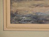 a picture of a painting of a bird on the wall