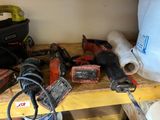 many tools that are sitting on a wooden table