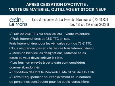 Conditions générales de cette vente volontaire