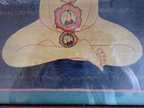 a painting of a buddha sitting in a lotus position