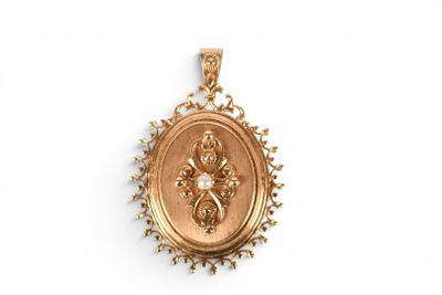 an image of a gold locke with a cross on it