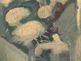 une peinture de fleurs dans un vase sur une table