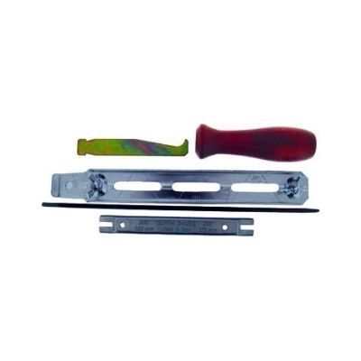 a close up of a pair of tools sitting on top of a white surface