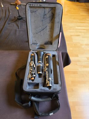 a case that has a bunch of musical instruments in it