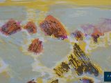 a picture of a painting on the wall of a room