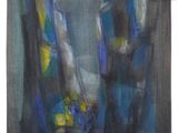 l'image d'un tableau représentant un vase contenant des fleurs
