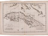 an old book with a map of the british virgin islands on it