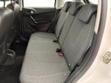 the back seats of a car with a seat belt in a car
