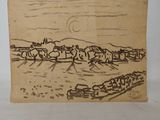 une image représentant un dessin d'une ville dans le désert