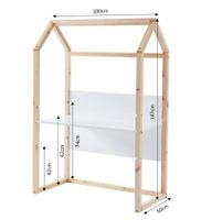 Bureau cabane enfant TINY , couleur bois et blanc, évolutif … (photo 2)