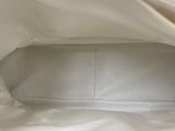 an image of a bed with a white comforter and a white pillow
