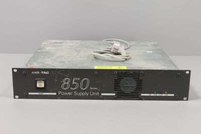 a close up of a power supply unit on a table