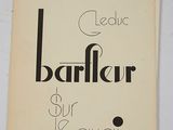 la couverture d'un livre ornée d'un motif en noir et blanc