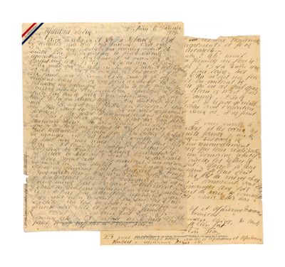 a piece of old paper with writing on it