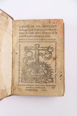 DORE (Pierre). Larbre de vie, appuyant les beaux lys de Fran… - Photo 1