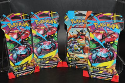 Mystery - Lot de 4 boosters Pokémon - Version coréenne - Choix aléatoire de 20 sets - Booster JCC Original - Cartes Pokémon Coréennes + Protection Expédition HeartGlobal