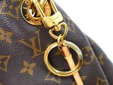 louis vuitton monogram canvas and leather handbag with gold hardware