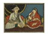 une image représentant un tableau où l'on voit un homme et une femme assis sur un canapé