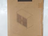 packaging of a cardboard box with a picture of a cat on it