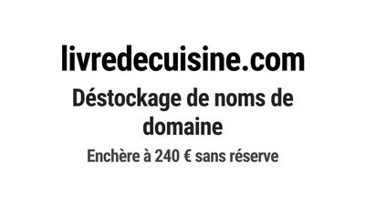 Nom de domaine livredecuisine.com.