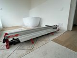 an image of a room being remodeled with the floor being laid out