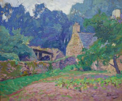 Paul MADELINE (1863-1920) La vieille ferme ,huile sur toile …