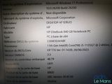 the screen of a computer with a description of the system