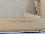 a picture of a piece of wood with writing on it