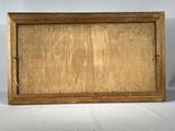 an old wooden picture frame with a white background