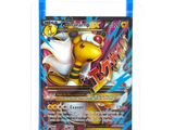 a close up of a pokemon card on a white background