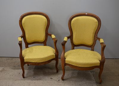 paire de fauteuils français de style Louis XV