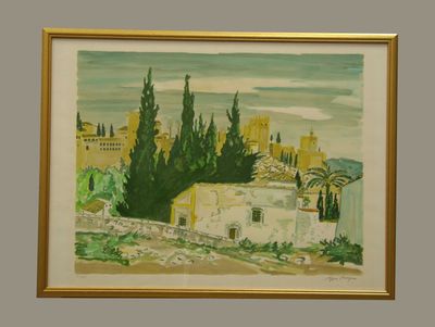 an image of a painting of a view of a city