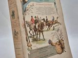 un livre avec l'image d'un homme à cheval