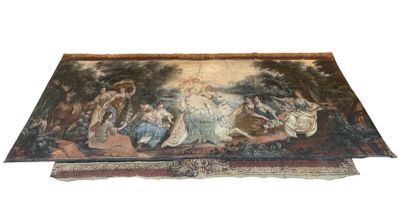 une image représentant une tapisserie sur laquelle figure un groupe de personnes
